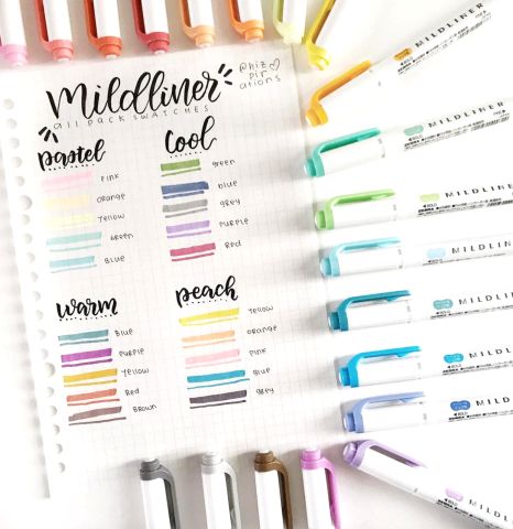 Zebra Mildliner Çift Uçlu Fosforlu Kalem Seti 5 Renk WKT-5C-NC