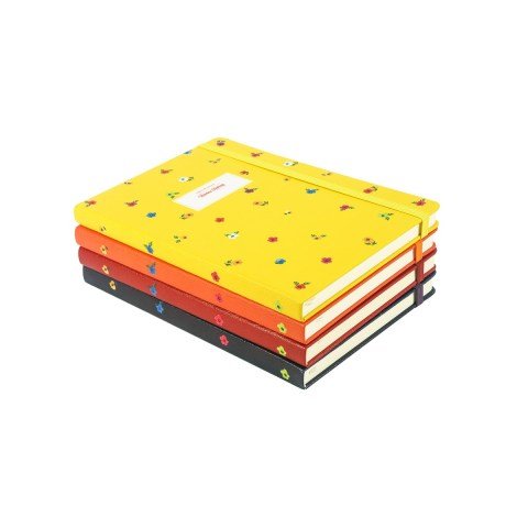 Victoria's Journals 14x20 Mini Flowers Noktalı Defter Mavi