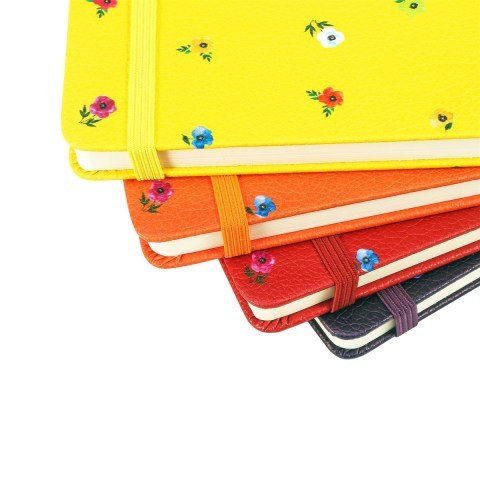 Victoria's Journals 14x20 Mini Flowers Noktalı Defter Mavi