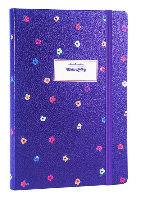 Victoria's Journals 14x20 Mini Flowers Noktalı Defter Mavi
