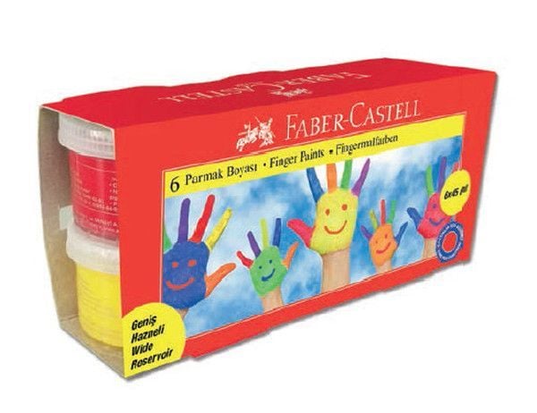 Faber-Castell Parmak Boyası 45ml. 6 Renk