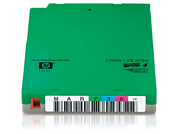 HP LTO-4 Ultrium 1.6TB WORM Custom Label Data Cartridge 20 Pack (C7974WL)