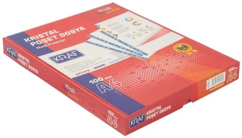 Kraf Kristal Poşet Dosya 100'lü