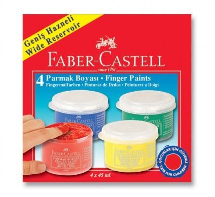 Faber-Castell Parmak Boyası 45ml. 4 Renk