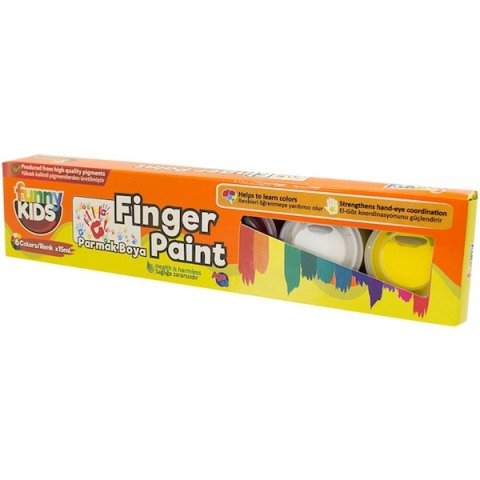 Funny Kids Parmak Boyası 6 Renk 15ml