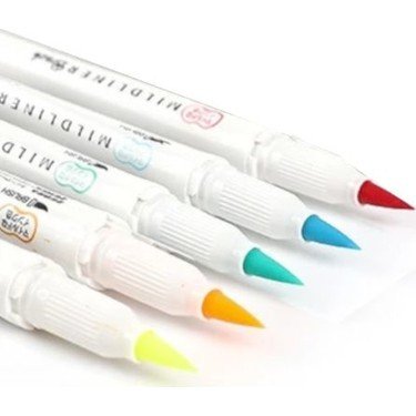 Zebra Mildliner Çift Uçlu Brush Pen 5 Renk WFT8-N-5C