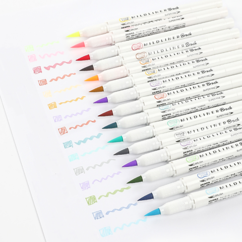Zebra Mildliner Çift Uçlu Brush Pen 5 Renk WFT8-N-5C