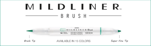 Zebra Mildliner Çift Uçlu Brush Pen 5 Renk WFT8-N-5C