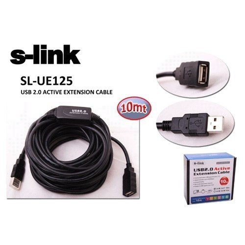 S-link SL-UE125 USB2.0 Uzatma Kablosu 10m.