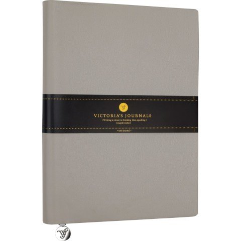 Victoria's Journals 15x21 Flexy Symht Defter 96yp.Çizgili Gri