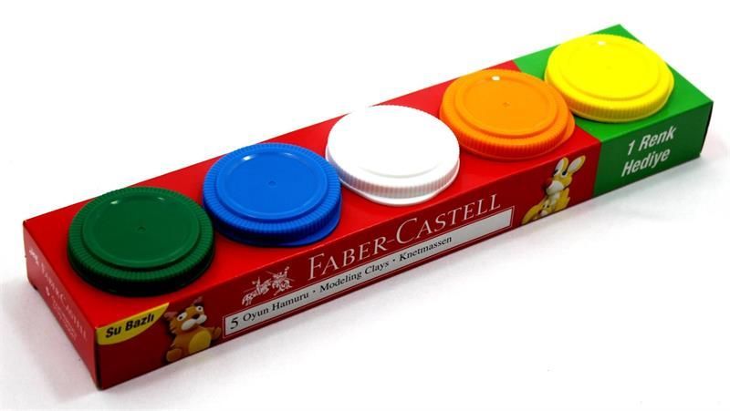 Faber-Castell Oyun Hamuru, 5'li 225g