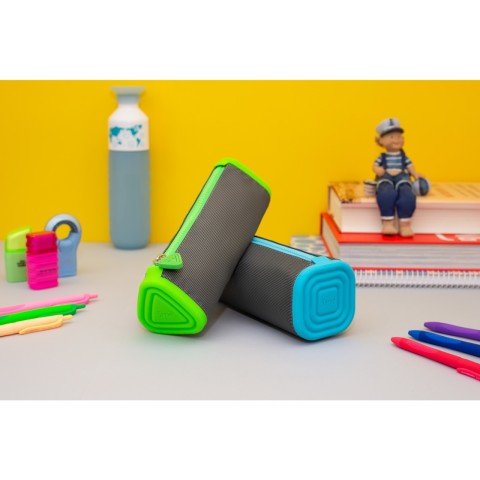 Serve Prismo Üçgen Kalem Kutusu Neon Mavi