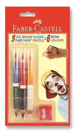 Faber-Castell Yüz Boyası Kalemi 6 Renk