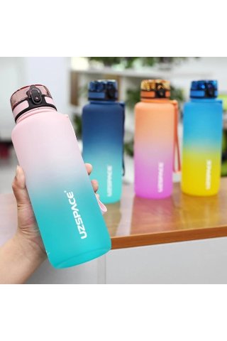 Uzspace Tritan Matara 1000ML.Pembe-Turkuaz