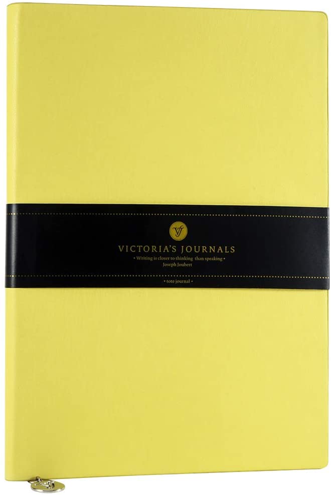 Victoria's Journals 15x21 Flexy Symht Defter 96yp.Çizgili Neon Sarı