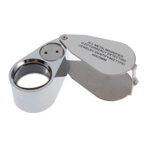 Kembs Metal Işıklı Lup Büyüteç 40x25mm