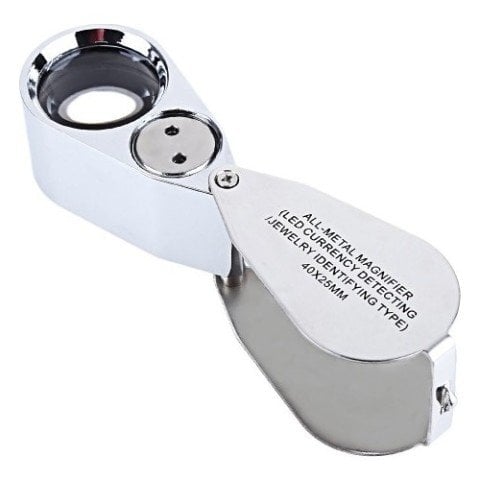 Kembs Metal Işıklı Lup Büyüteç 40x25mm