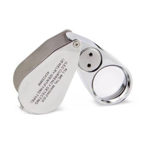 Kembs Metal Işıklı Lup Büyüteç 40x25mm