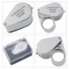 Kembs Metal Işıklı Lup Büyüteç 40x25mm