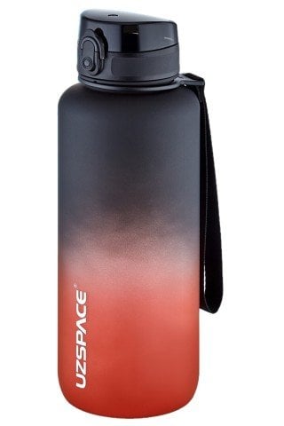 Uzspace Tritan Matara 1000ML.Siyah-Kırmızı