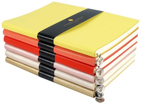Victoria's Journals 14x20 Carisma Defter 96yp.Çizgili Bordo