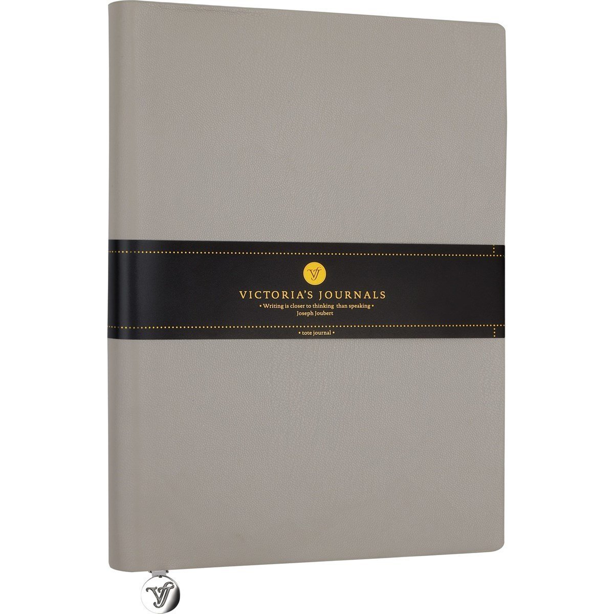 Victoria's Journals 10,5x15 Gri Symth Defter 96yp.Çizgili