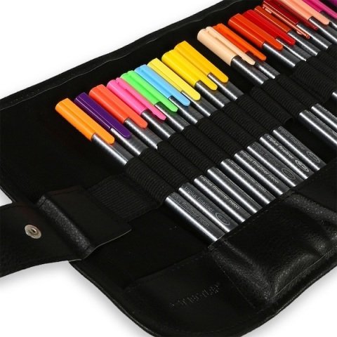 Staedtler Triplus Fineliner Kalem Seti 48 Renk Rulo Kılıf