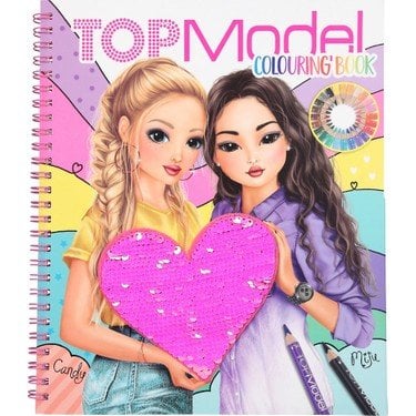 Top Model Colouring Book With Reversible Sequins Tasarım Defteri