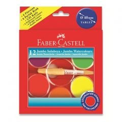 Faber-Castell 40mm Jumbo Suluboya 12 Renk