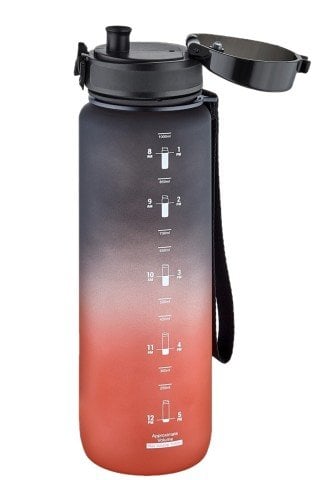 Uzspace Tritan Matara 500ML.Siyah-Kırmızı