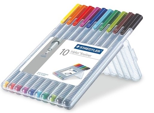 Staedtler Triplus Broadliner Kalem Seti 10 Renk
