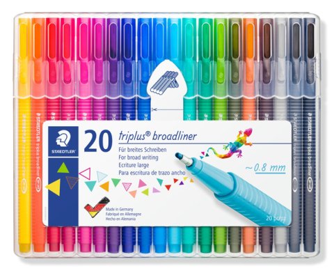 Staedtler Triplus Broadliner Kalem Seti 20 Renk