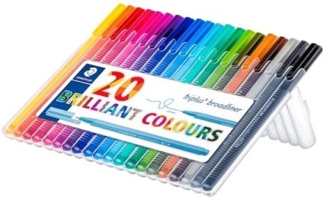 Staedtler Triplus Broadliner Kalem Seti 20 Renk