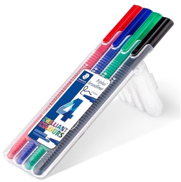 Staedtler Triplus Broadliner Kalem Seti 4 Renk