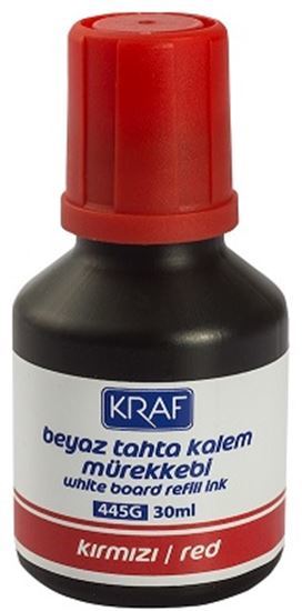 Kraf Beyaz Tahta Kalem Mürekekbi 30ml Kırmızı