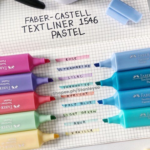 Faber Castell 46 Pastel Renk Fosforlu Kalem 4'lü Set