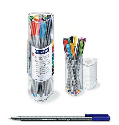 Staedtler Triplus Fineliner Kalem Seti 12 Renk Üçgen Kutu