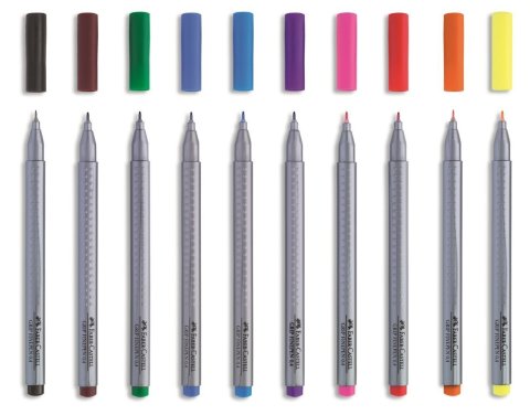 Faber Castell Grip Finepen Kalem Seti 10 Renk