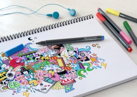 Faber Castell Grip Finepen Kalem Seti 10 Renk