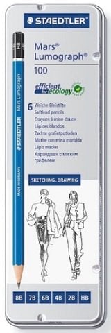 Staedtler Dereceli Kalem Mars Lumograph 6'lı