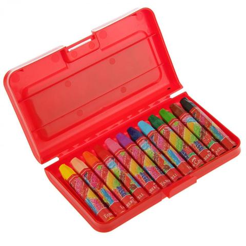 Faber-Castell Altıgen Pastel Plastik Kutu 12'li