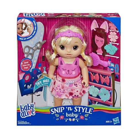 Baby Alive Bebeğimle Saç Tasarımı Sarışın E5241