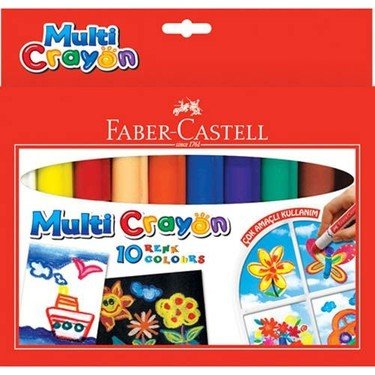 Faber-Castell Multi Crayon Pastel 10 Renk
