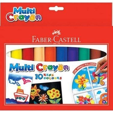 Faber-Castell Multi Crayon Pastel 10 Renk