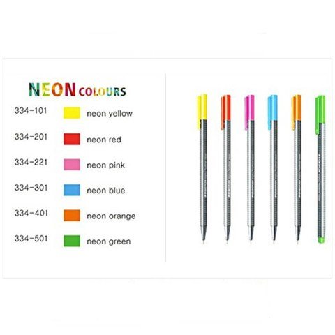 Staedtler Triplus Fineliner Kalem Seti Flamingo 6 Renk