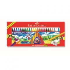 Faber-Castell Silinebilir Mum Boya 25 Renk