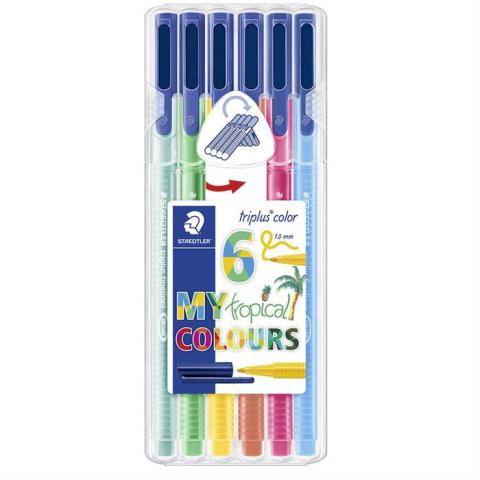 Staedtler Keçeli Kalem 1.0mm Tropikal 6 Renk