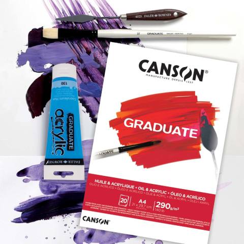 Canson Graduate A5 Akrilik ve Yağlı Boya Blok 290gr.20yp.