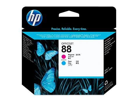 HP 88 Macenta ve camgöbeği Orijinal Yazıcı Kafası (C9382A)