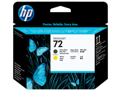 HP 72 Mat Siyah ve Sarı DesignJet Baskı Kafası (C9384A)